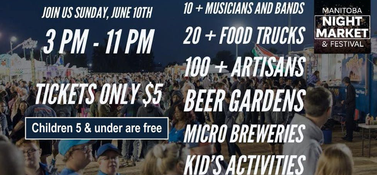 Win Tickets to the Manitoba Night Market & Festival at Assiniboia Downs